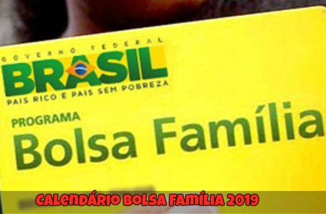  Calendário Bolsa Família 2019